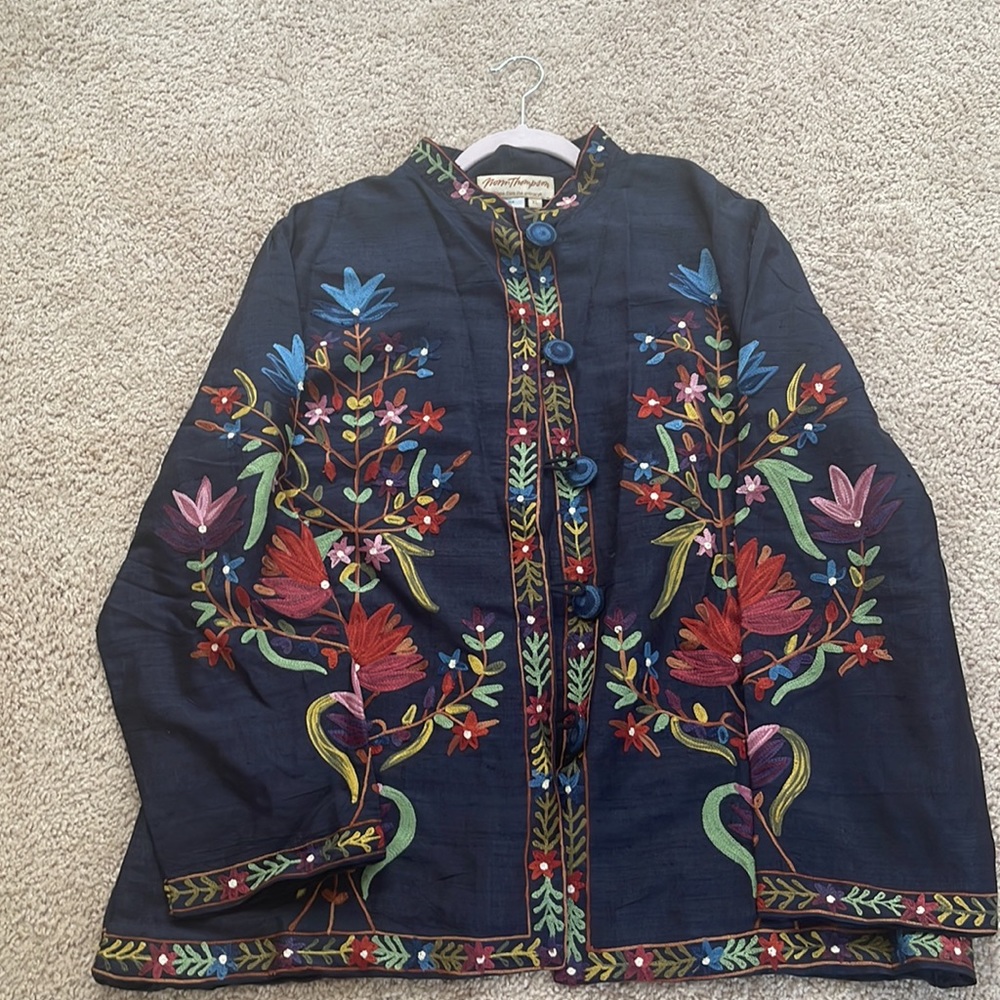Norm Thompson Embroidered South Jacket - Picture 4 of 5